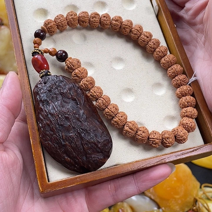 菩提把件未镶嵌26克