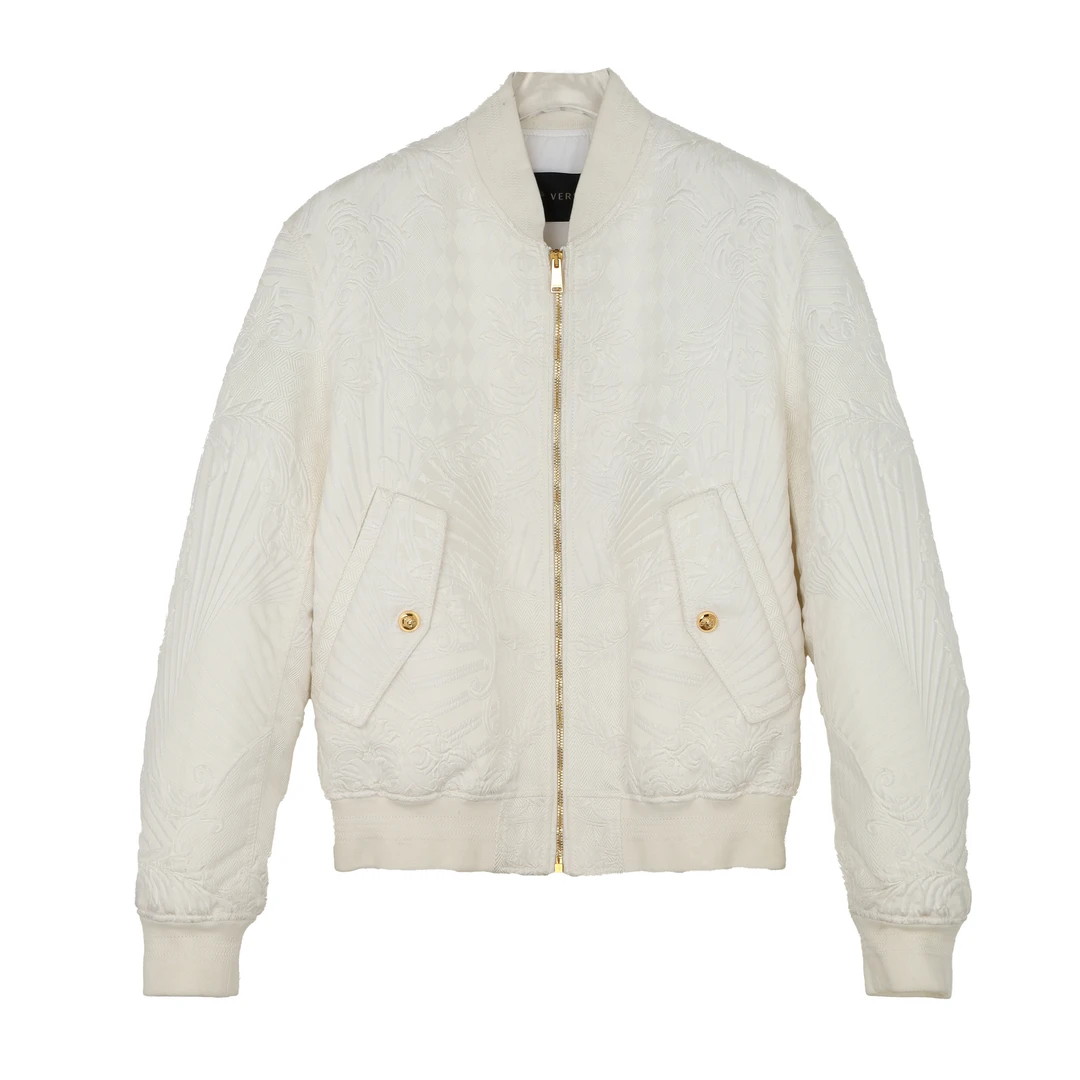 未使用 VERSACE/范思哲 男士白夹克外套A81878 A227340 A401