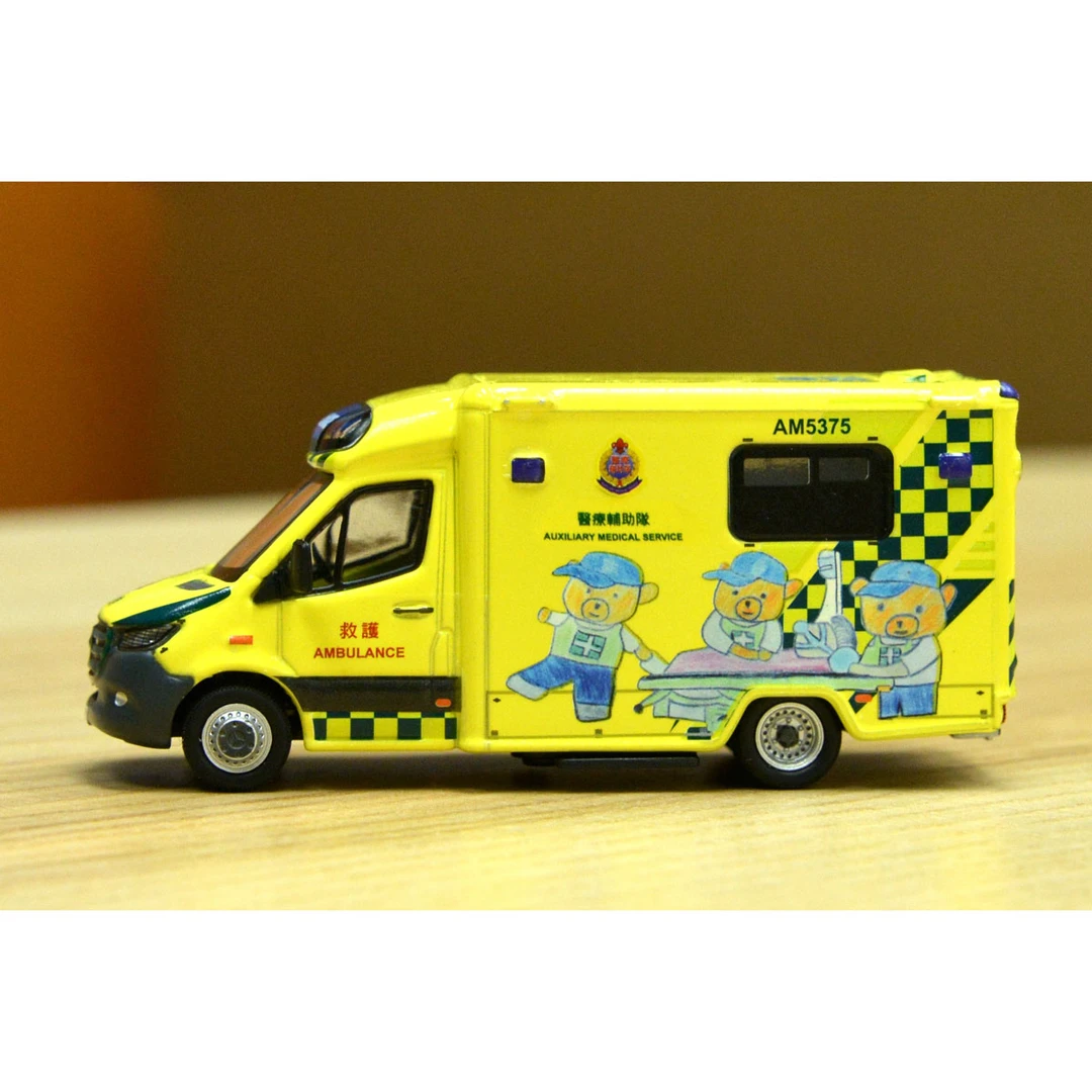Tiny微影 1:76 奔驰斯宾特 香港医疗救护车 熊仔AM5375 合金车模