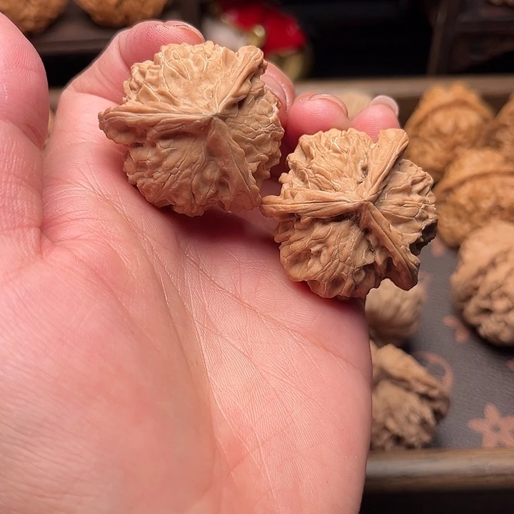 把件文玩核桃37全品盘山三棱4014