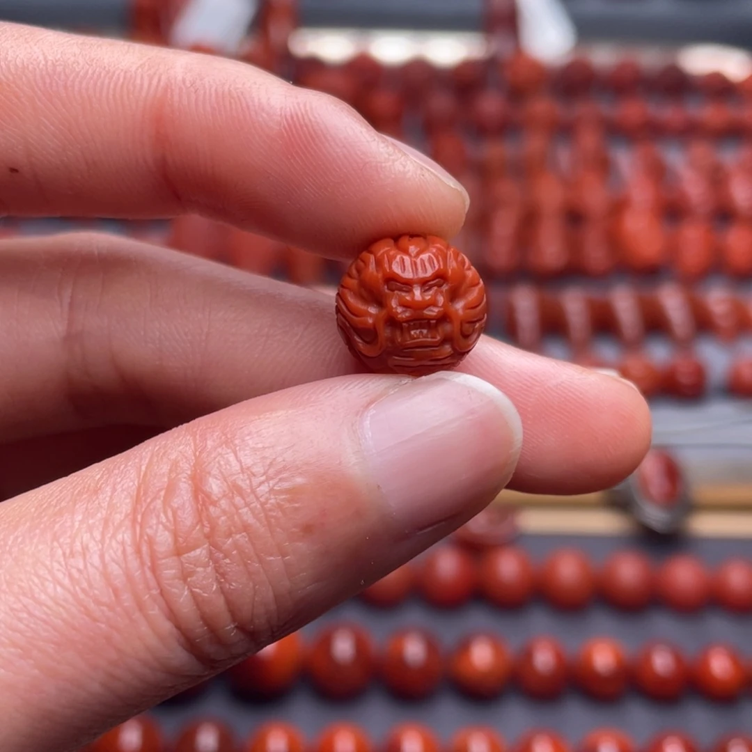 大***旭南红玛瑙未镶嵌其他W12瓦西柿子红龙珠