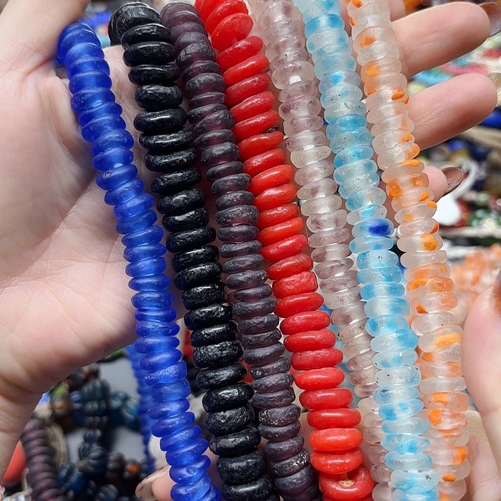 琉璃颈饰琉璃琉璃碎冰冰隔片