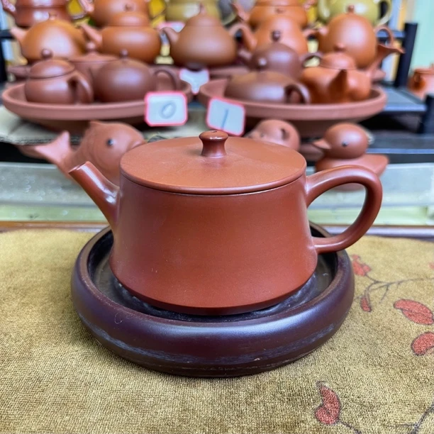 【云柱壶】潮州手拉壶原矿朱泥纯手工潮州功夫茶大红袍130cc-140cc