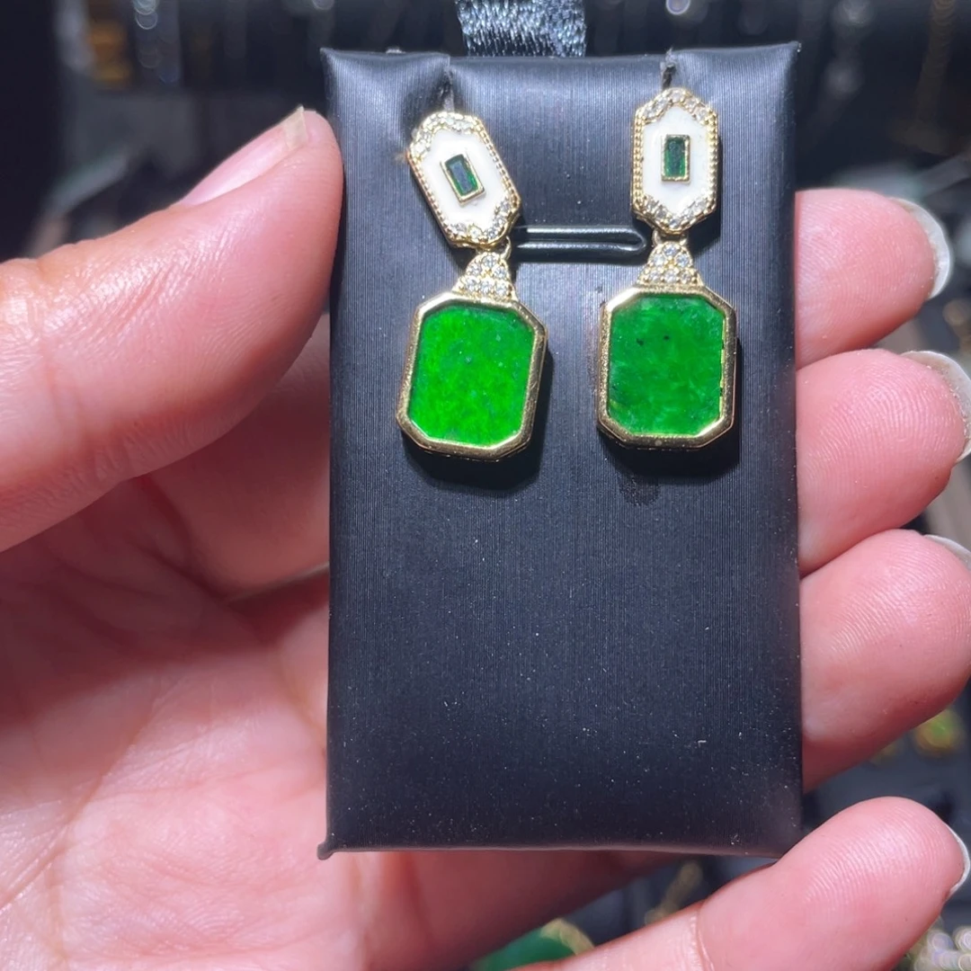 翡翠银S925镶嵌颈饰