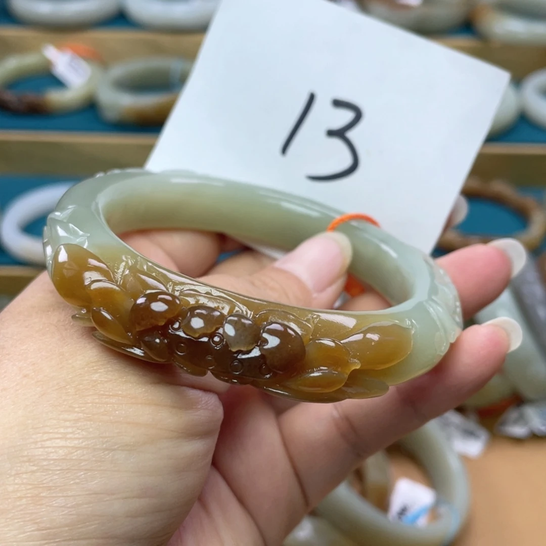 未镶嵌手镯和田玉圈口61