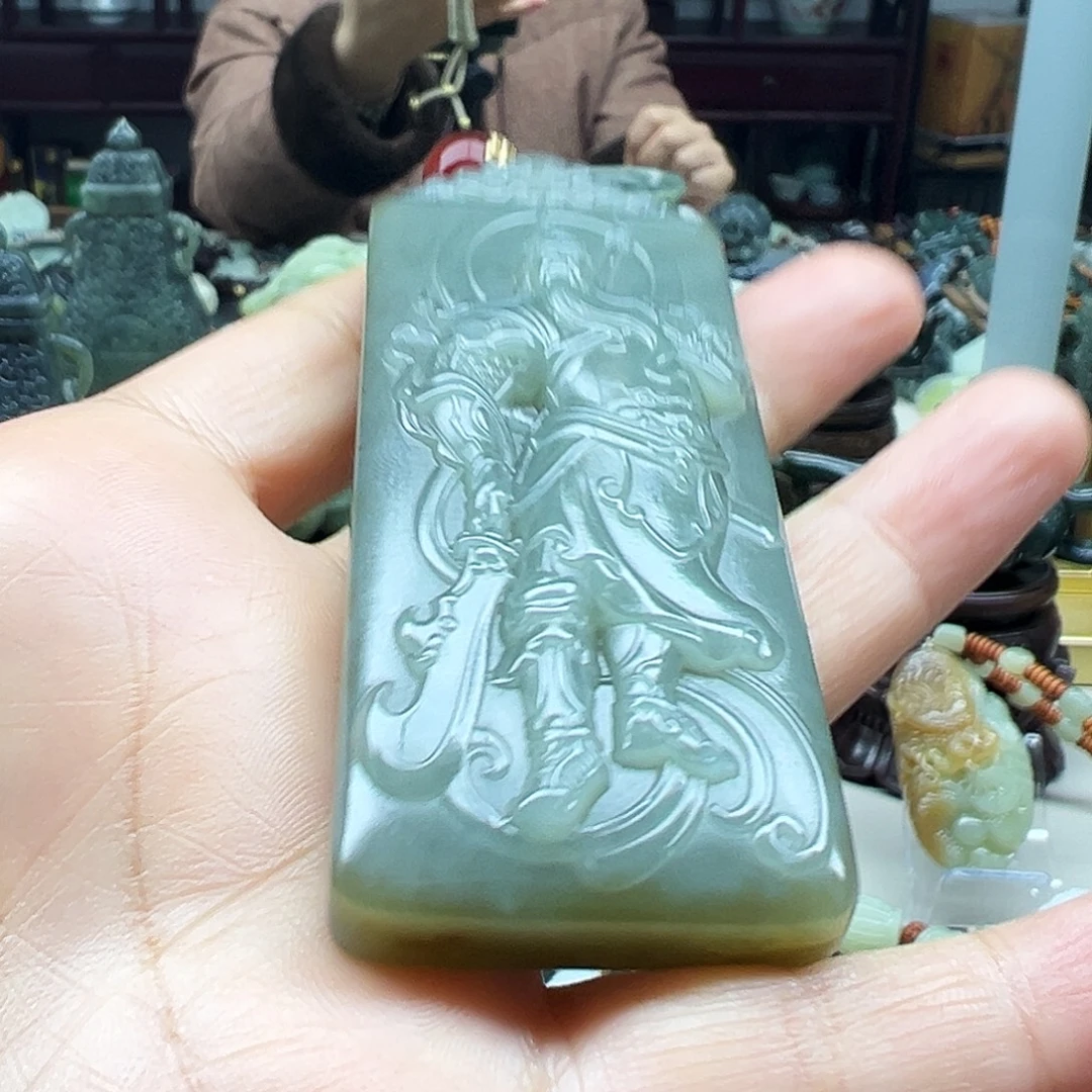 和田玉未镶嵌挂件