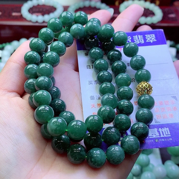 翡翠未镶嵌毛衣链