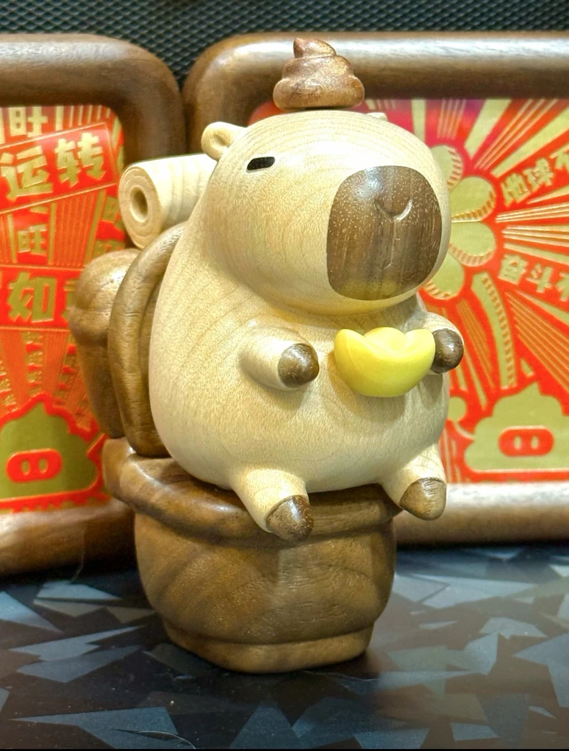 小元宝磁吸配件，手工狮子摆件创意可爱，两个