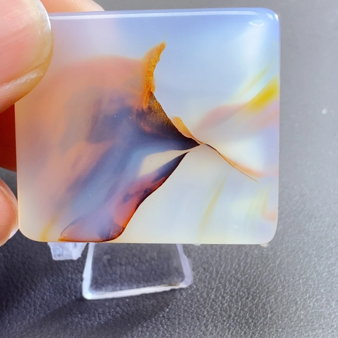 黑***哥玛瑙/玉髓未镶嵌颈饰