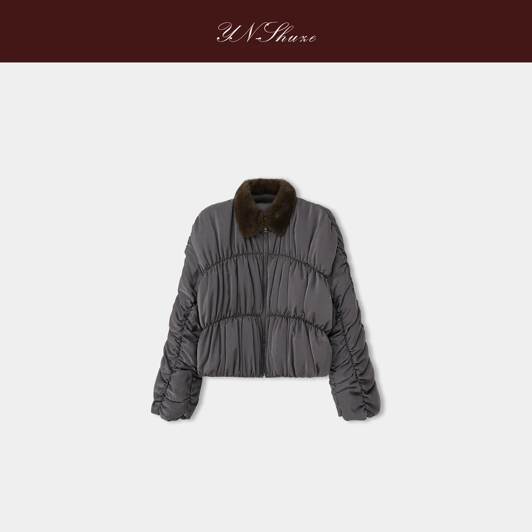 YN-SHUZE【魔法师】设计师冬季时尚短款鹅绒外套SZ-YNB-86161