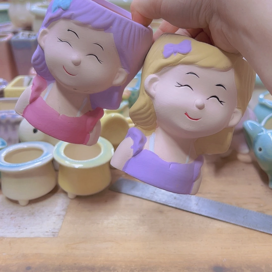 陶瓷花盆当场满12包邮