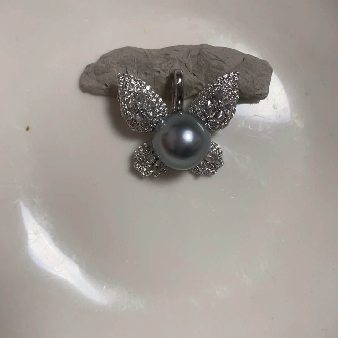 颈饰海水珍珠银S925镶嵌