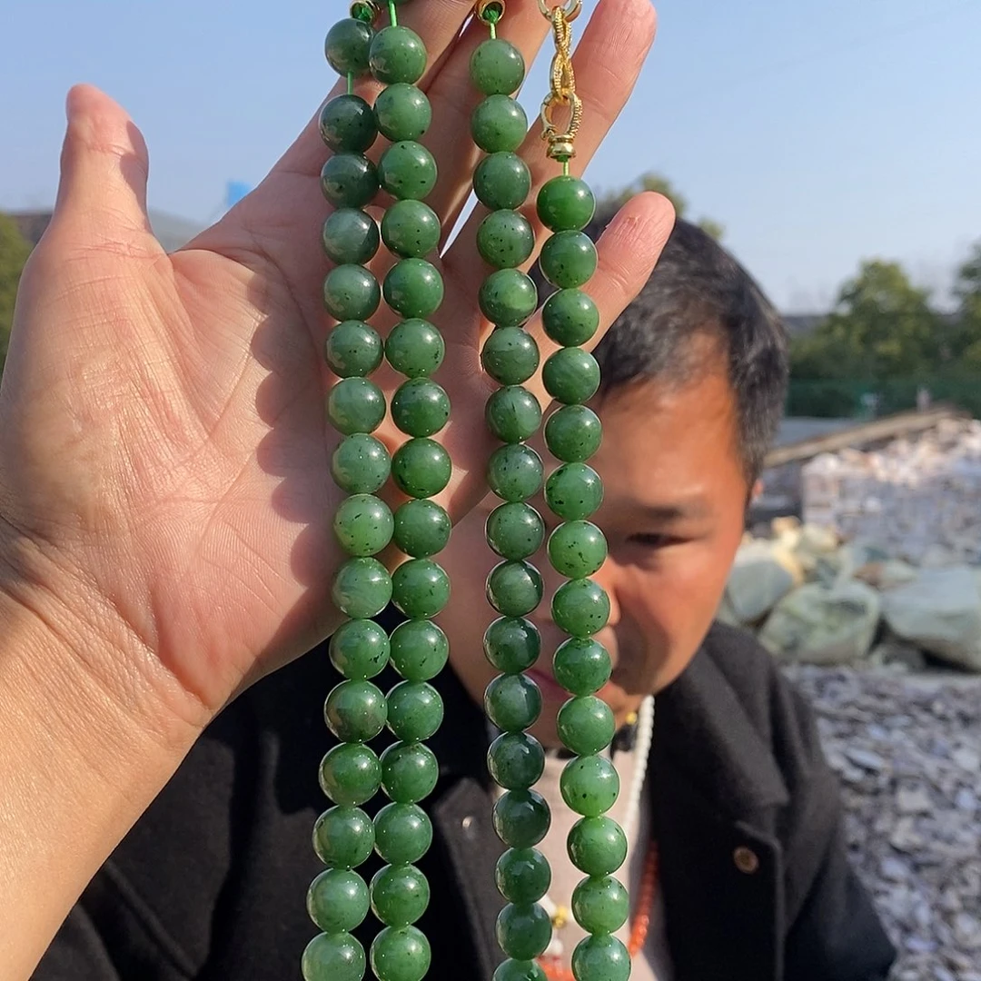 颈饰未镶嵌和田玉碧玉项链12