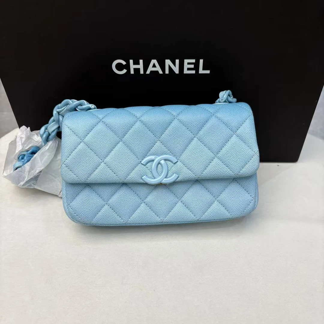 95新 Chanel/香奈儿 98新 奢总管 双12/24c渐变口盖包/芯片