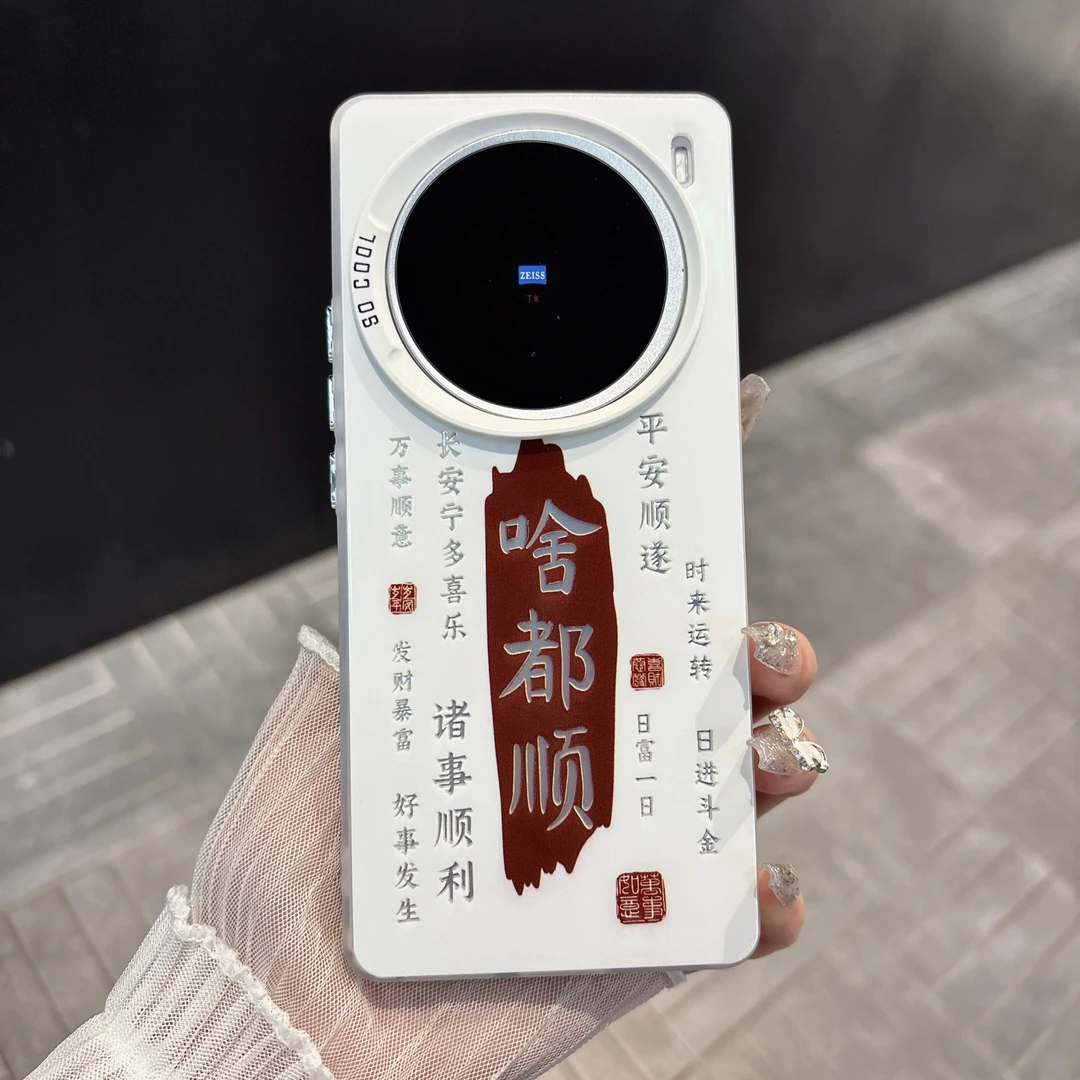 （vivo系列）啥都顺适用x200/100/90磨砂彩银s19创意文字防摔手机壳