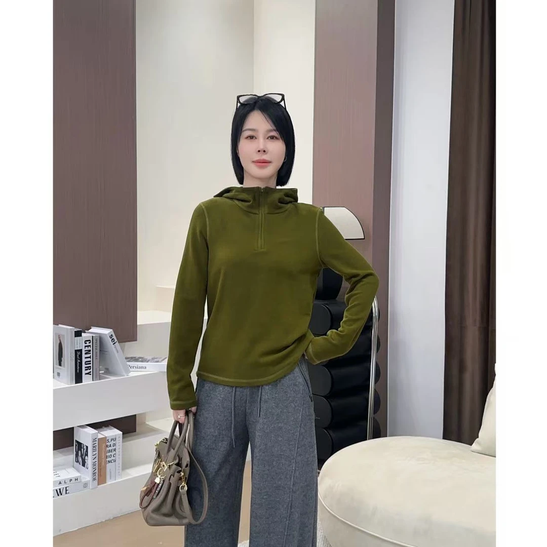 【洁子推荐】2025冬季新款258669连帽半拉链休闲百搭卫衣JZYC258669