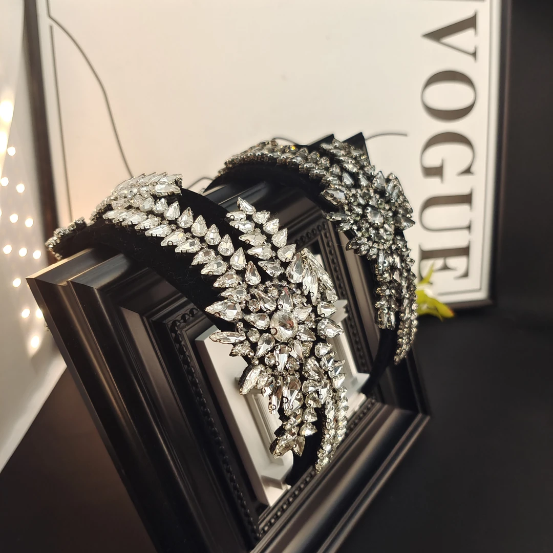 满钻天鹅之舞树叶发箍AZ453