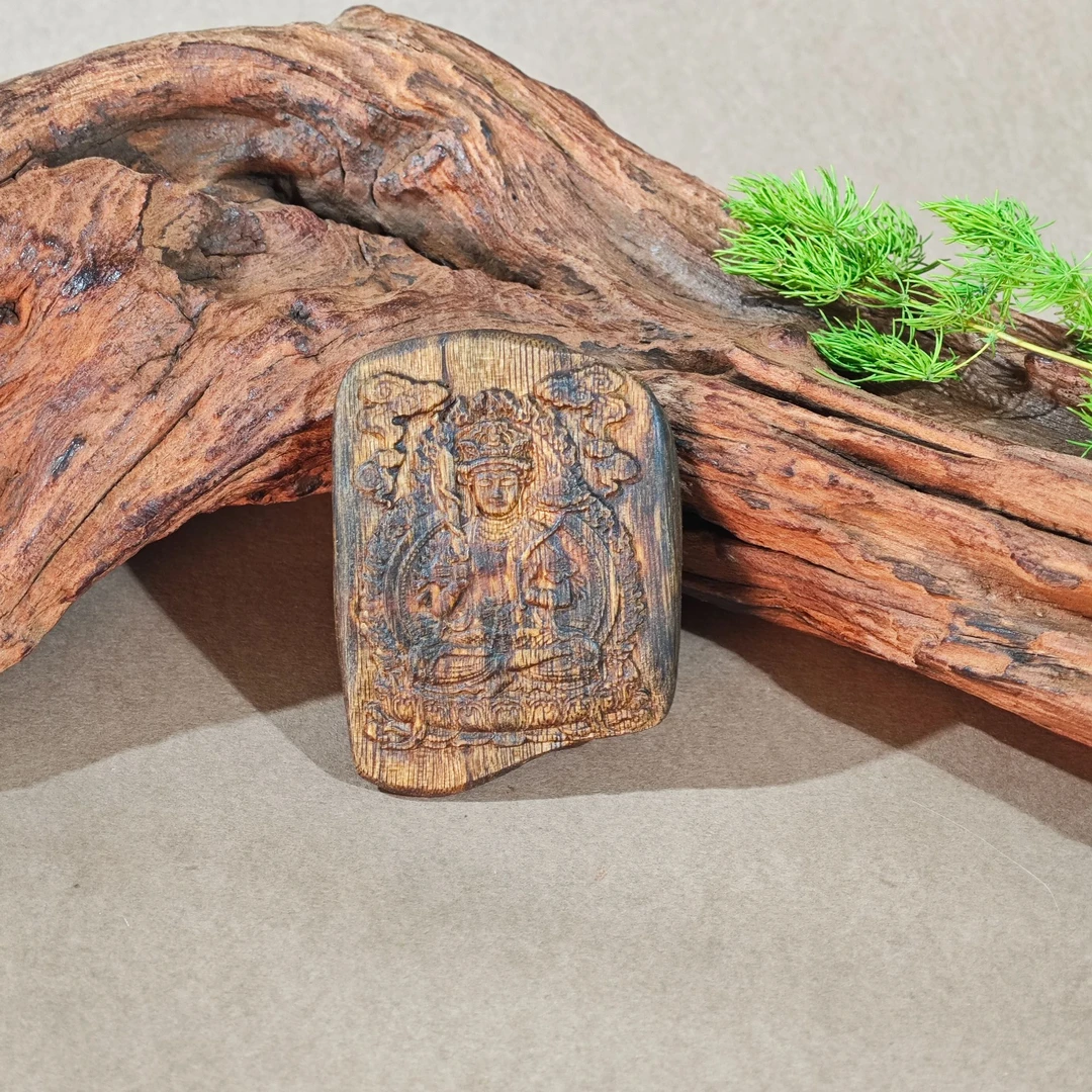 沉香奇楠沉香佛牌-虚空藏菩萨TXQN1460