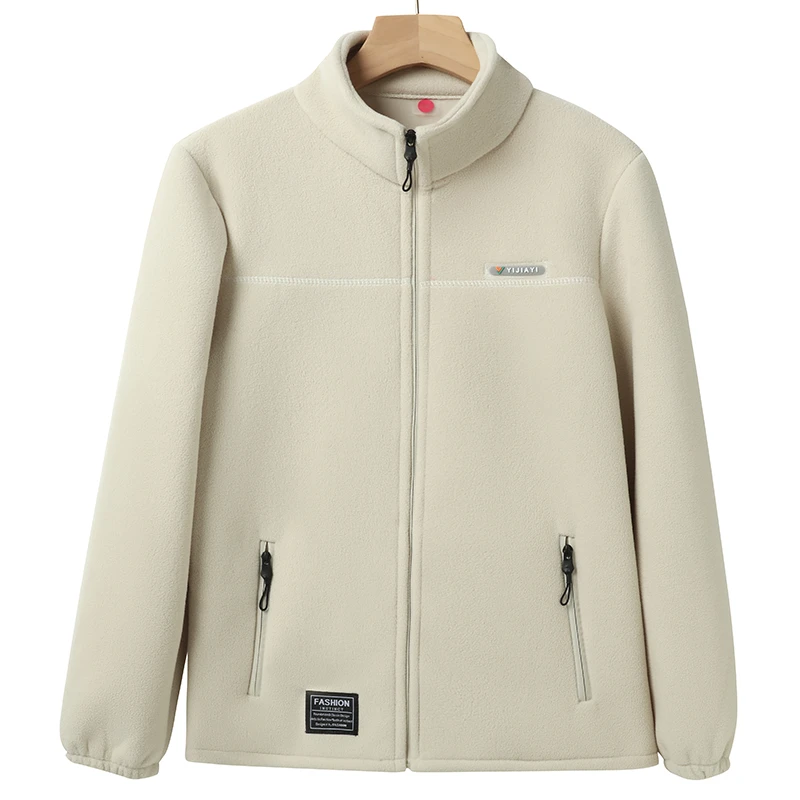 2025新款秋季高端摇粒绒外套高货纯色年轻卫衣户外抓绒衣冬季8524