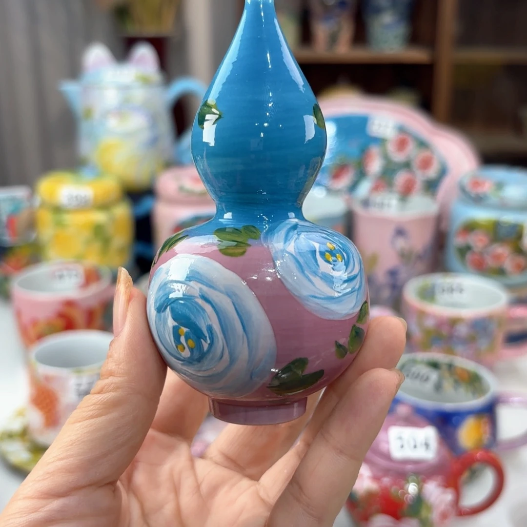 景德镇手绘高温釉下彩陶瓷茶具