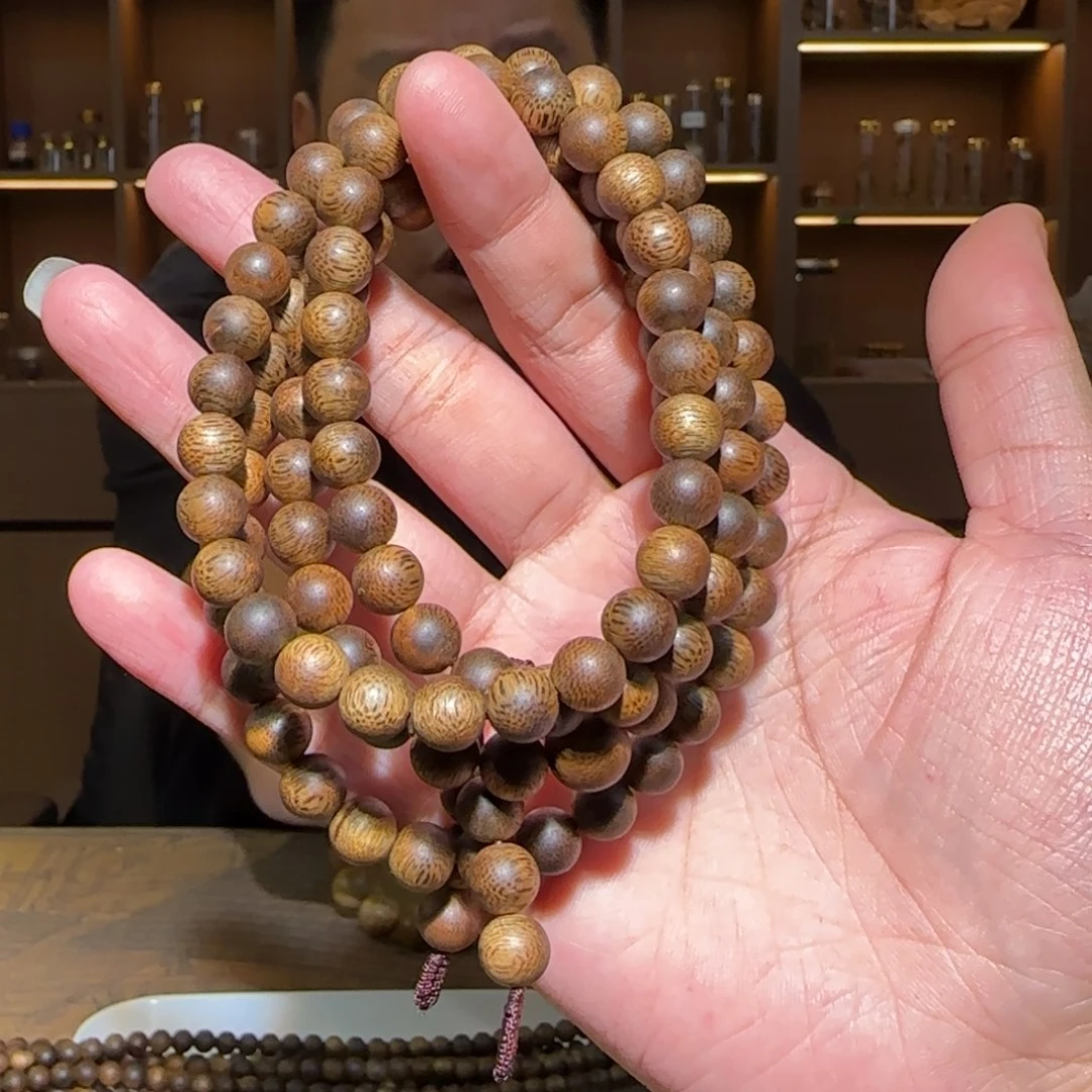 手串沉香多圈白奇圆珠0.8/30g多样性发一条