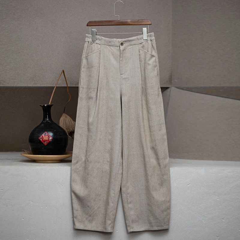 youyuansu/幽元素原创女装高腰时尚百搭夏季复古休闲裤