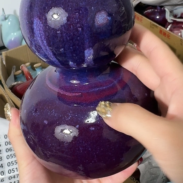 陶摆件郑家钧窑摆件微