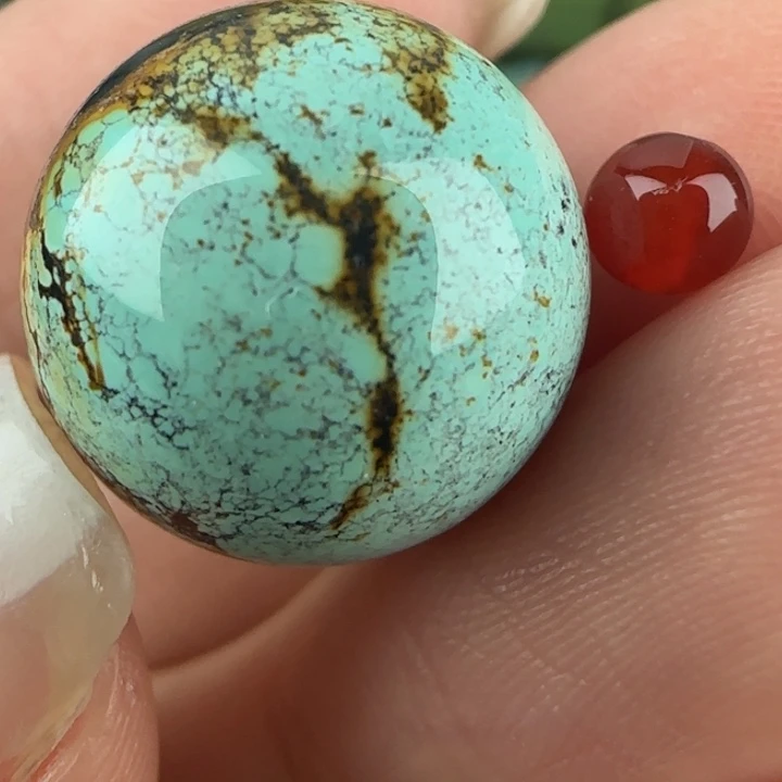 南红玛瑙未镶嵌配饰15.5