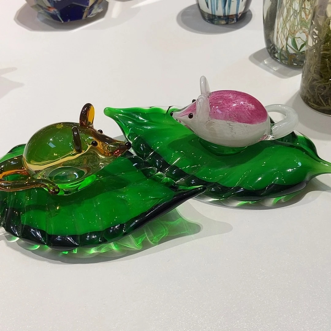 四***馆琉璃全品两个叶子鼠