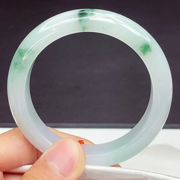 翡翠手镯未镶嵌荷*54圈口