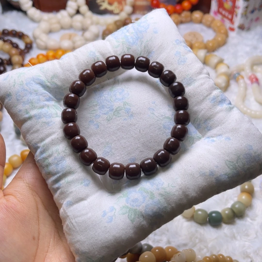 菩提根/象牙果手串咖色汉堡珠卡10默认微瑕