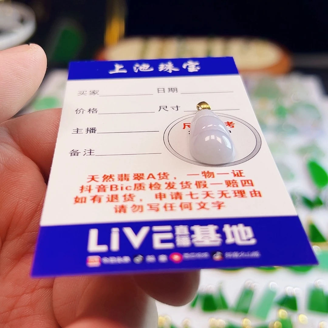 颈饰18K金镶嵌翡翠翡翠