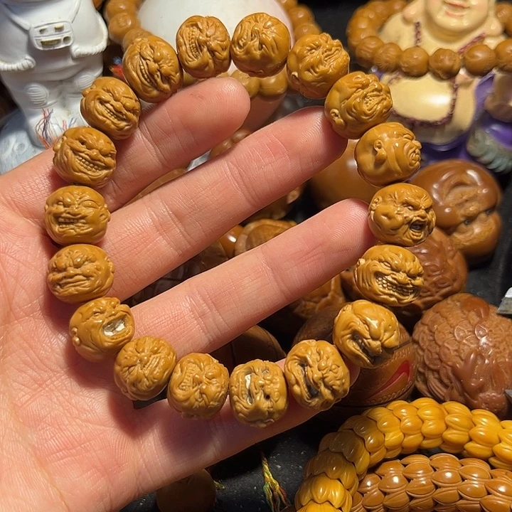 橄榄核手串/手链猴头精工而