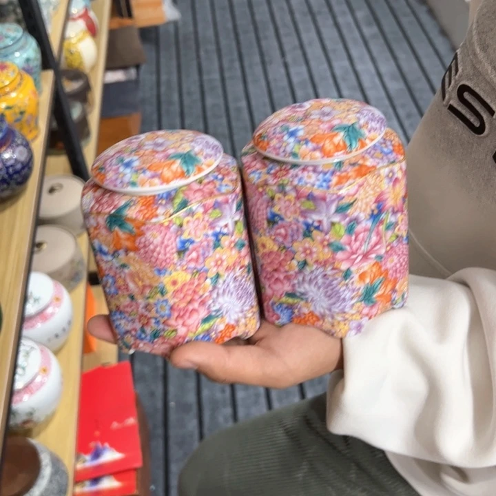 茶叶罐陶瓷家用储物罐轻微瑕疵品介意勿拍