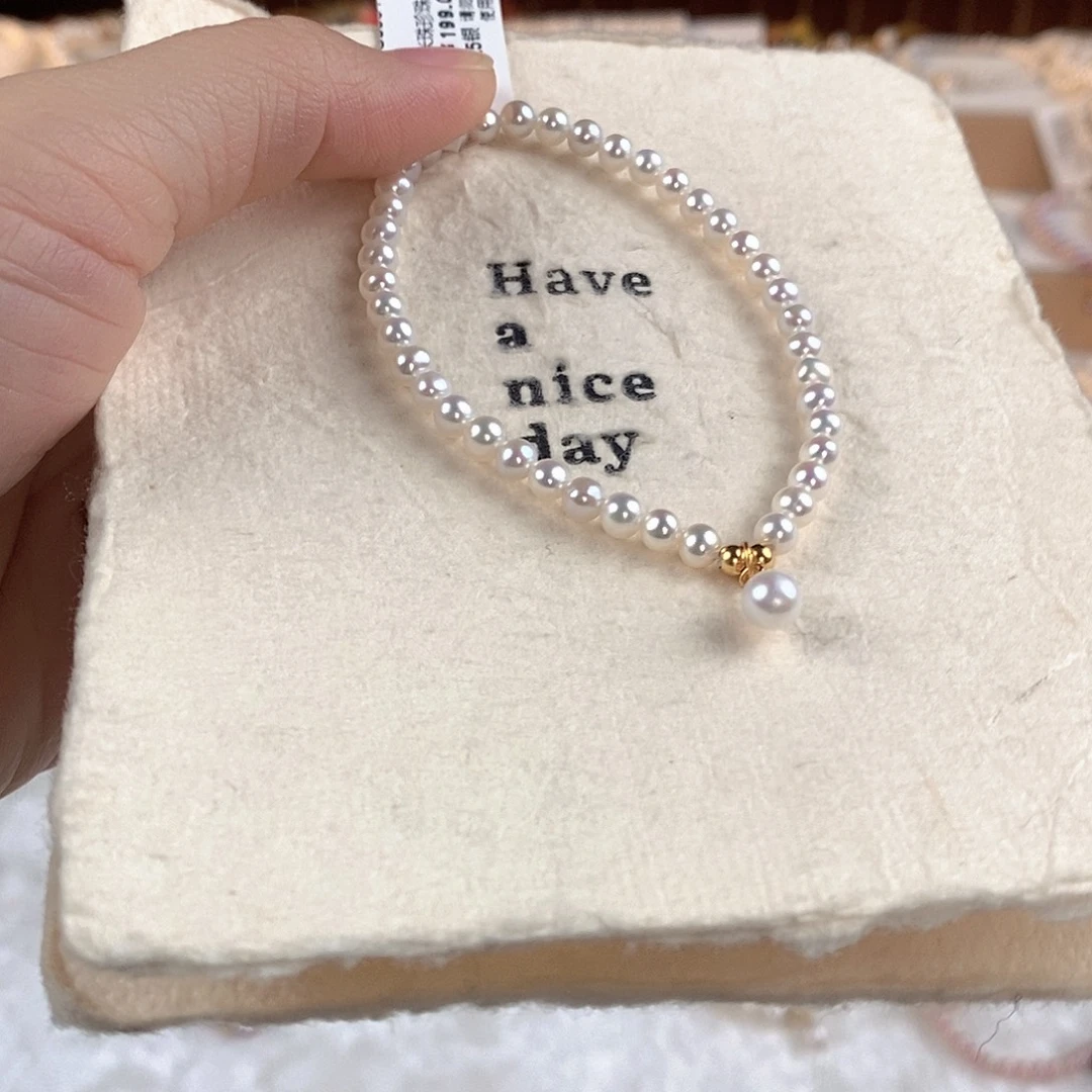 手绳淡水珍珠银S925镶嵌