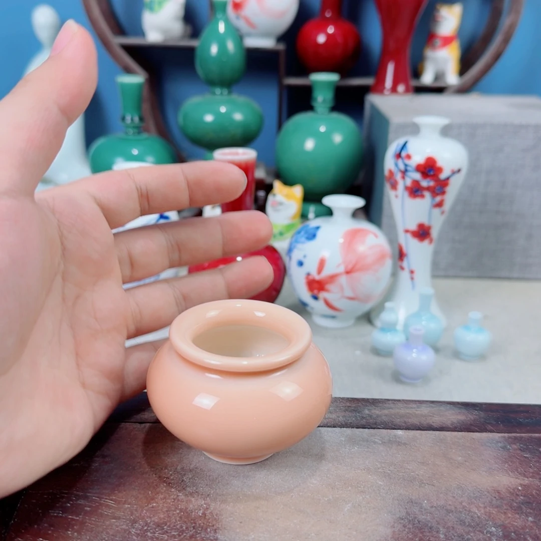 陶瓷手工小花器摆件