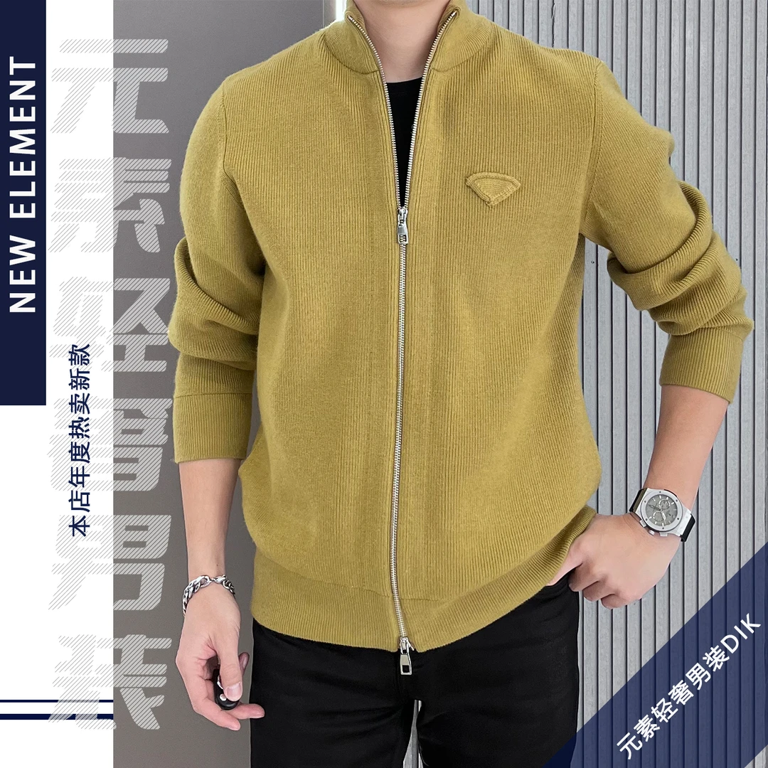 针织开衫品质男装休闲男士轻奢时尚百搭简约修身韩版秋季XL031
