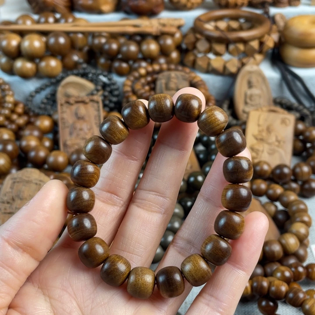 木老山檀香10/11黑肉手串