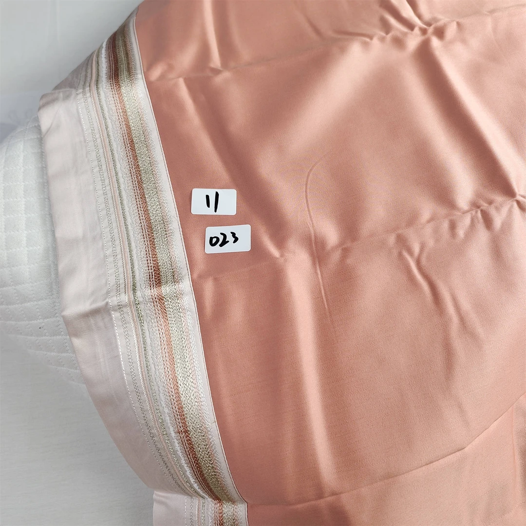 橘色绣花边023枕套zt体验款集合枕套透气高档棉