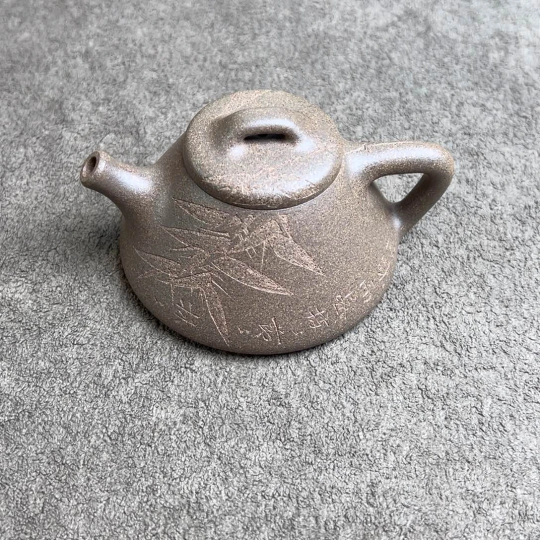 ****敦茶壶朱泥青段启瓢