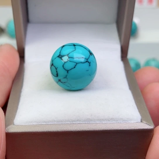 绿松石珠宝奇石银S925镶嵌