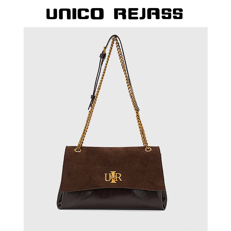 秋冬新款高级感轻奢百搭腋下链条单肩斜跨包-8243