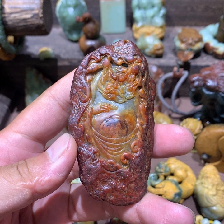 岫岩河磨玉（透闪石质玉）未镶嵌挂件