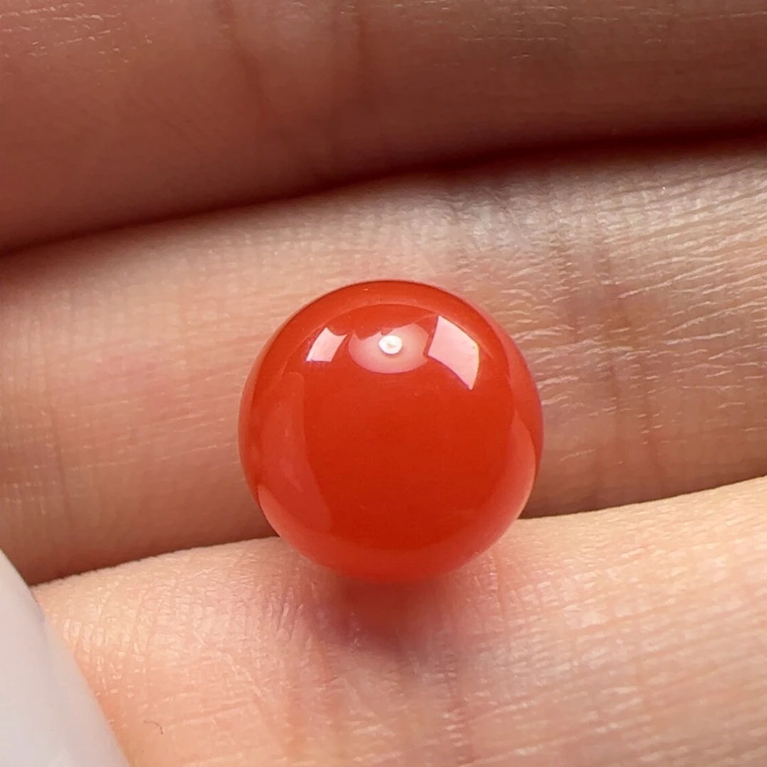 旭***南红玛瑙圆珠8.5mm未镶嵌