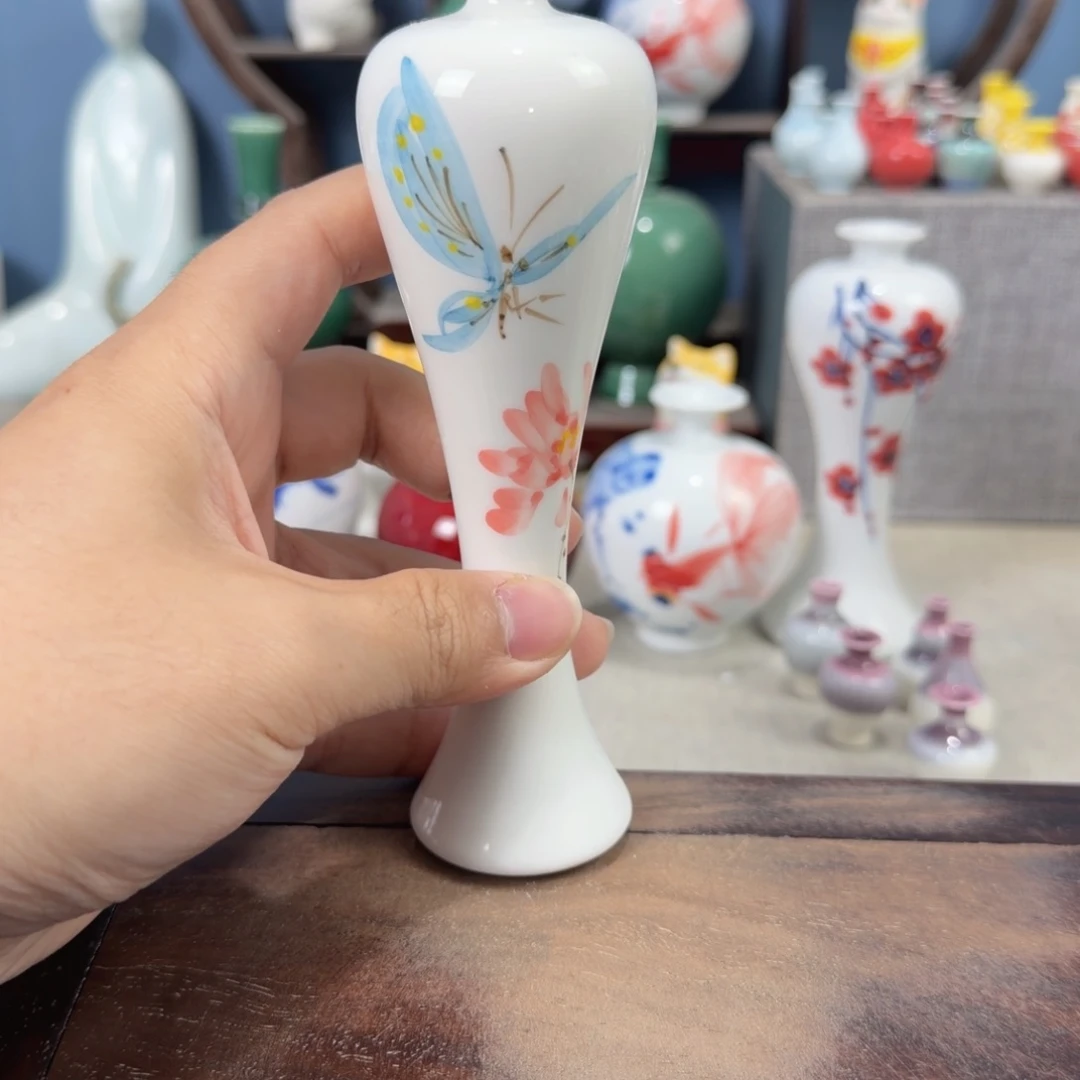 陶瓷手工小花器摆件