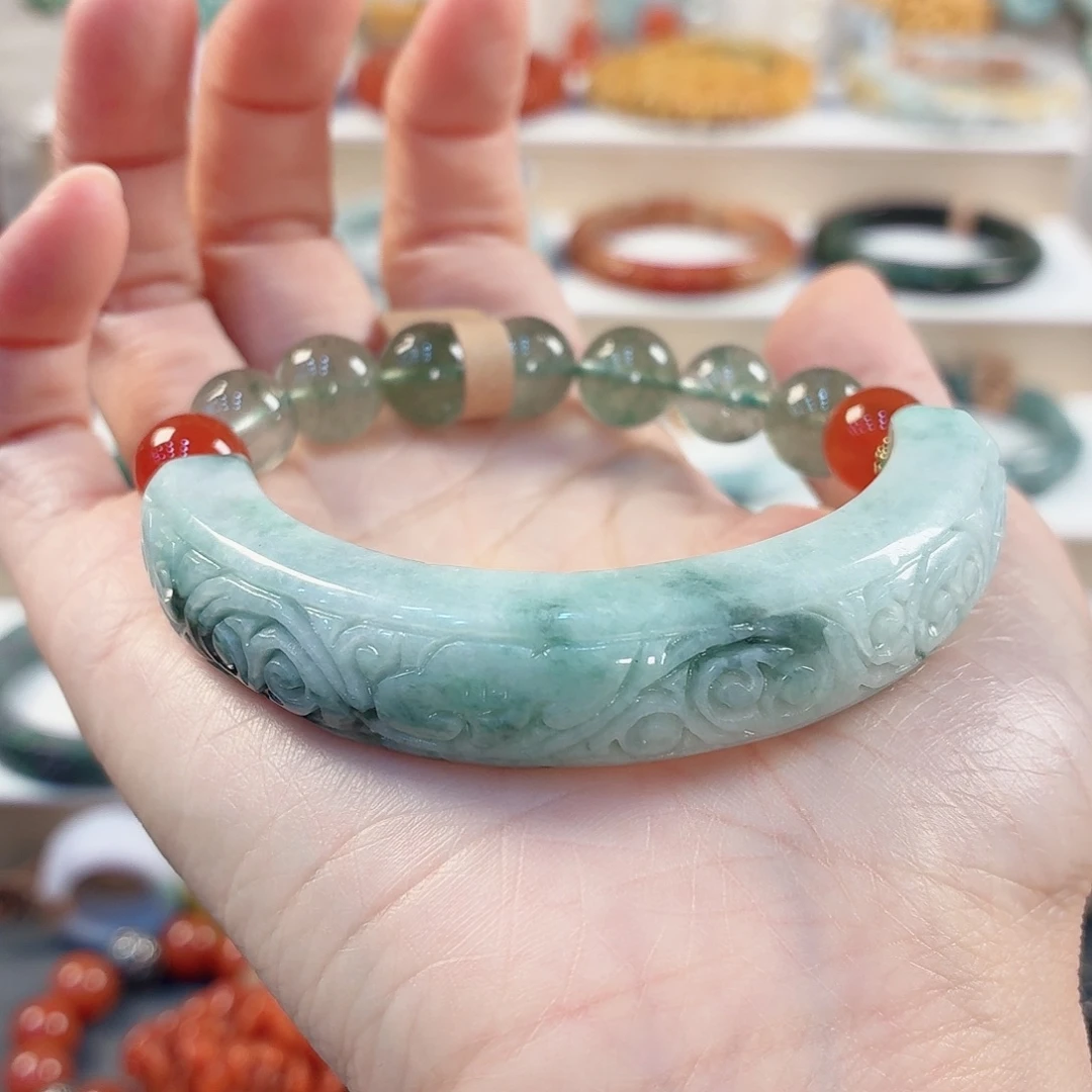 翡翠未镶嵌手链手串