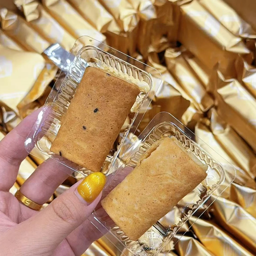 手工蛋卷黄油芝麻凤凰卷独立包装