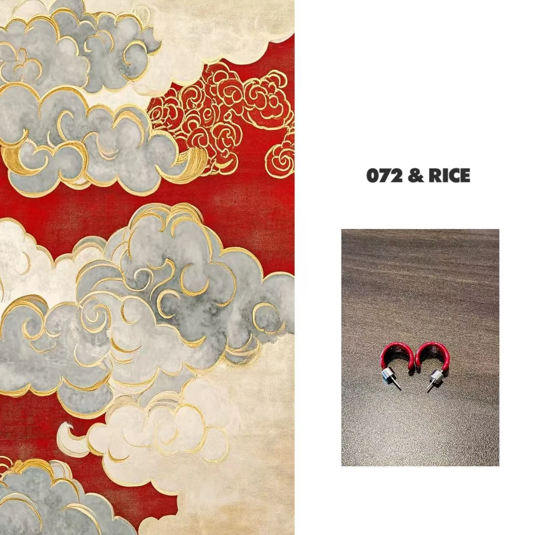 925银耳饰 072 & RICE【小红耳钉】气质百搭简约耳钉 HCD34689