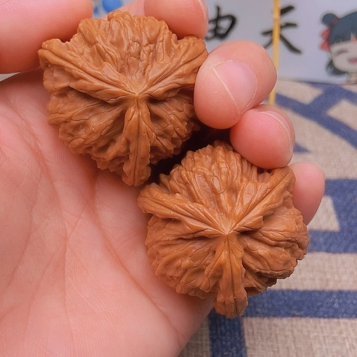 吊坠文玩核桃启*喜三棱