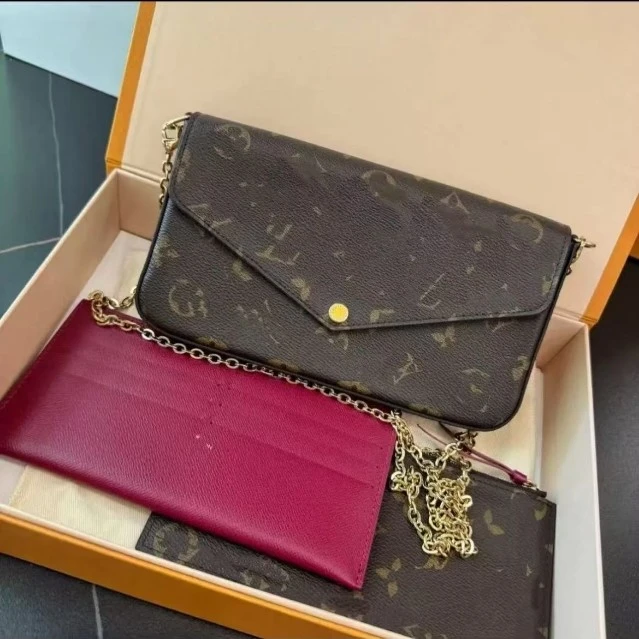 【 三合一  】老花链条包 单肩包 斜挎包DD61276